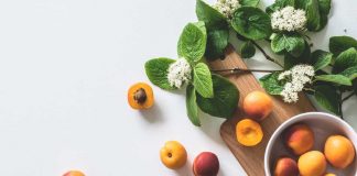 Fresh Apricots being prepared for the bites