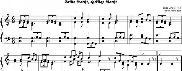 StilleNacht score Stille Nacht score