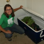 Liberty showing off the vegetable chiller