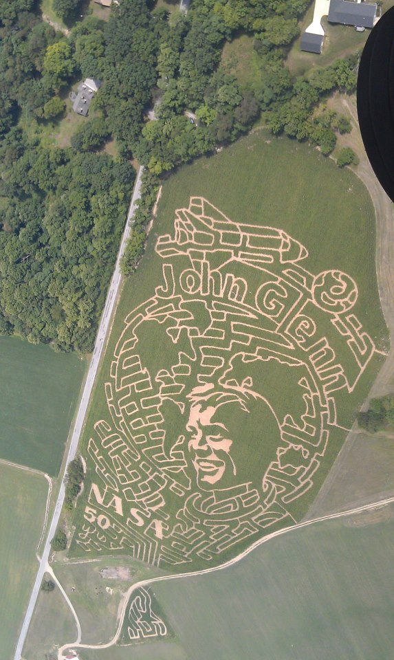Derthick Corn Maze 2012 John Glenn corn maze