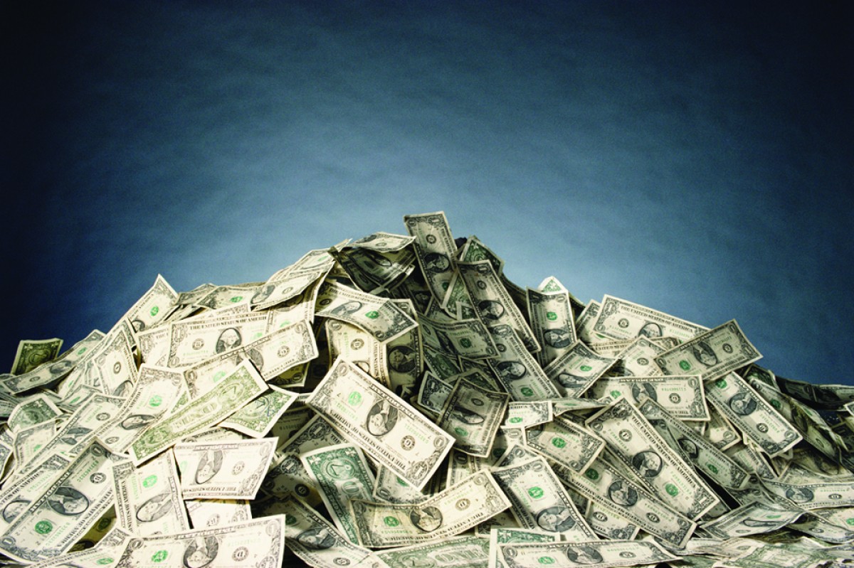 pile of money