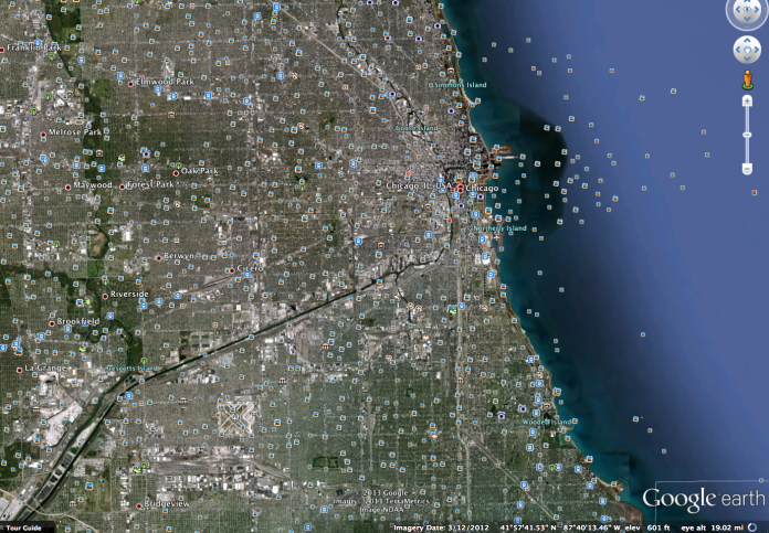 Google Earth Screen Shot Google Earth Chicago