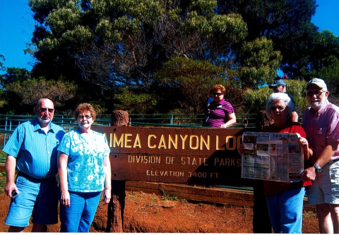 Vacation With Us: Beverly David and Beverly Hanson, of Cherry Valley, Ohio, celebrated their 50th wedding anniversary with a farm tour in Hawaii. Joining them were Melvin Marrison and Evelyn Zaebst of New Lyme, Ohio, and Farm and Dairy.