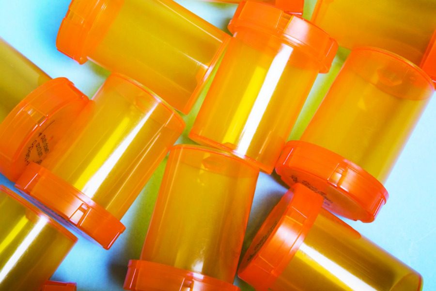 empty pill vials