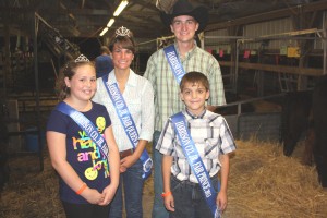 Holly Eberhart, Emily Shuss, Corey Chirsman and Seth Ferguson are this year's Harrison County Jr. Fair royal court.