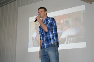 Greg Peterson, of Peterson Farm Brothers fame, at the 2013 Farm Science Review.