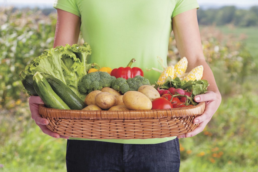 produce in basket