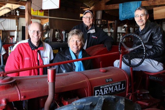 McNaull on tractor