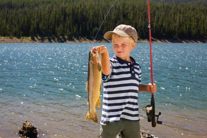 take child fishing.Metro