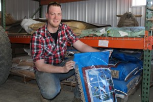 Wade Mahoney, with birdseed