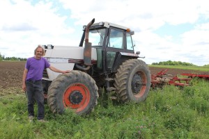 Moore with tractor