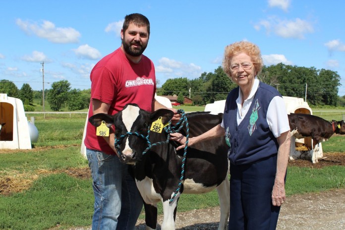Welch with calf