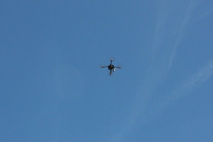 9.11 drone in sky