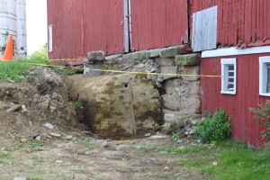 A cistern, more than 100 years old, found during renovations on the Case Barlow farm.