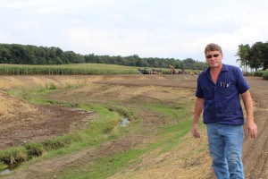 Les Seiler, with two-stage ditch.