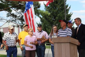 Casey Clemens, Morgan County, was one of the regional conservation award winners.