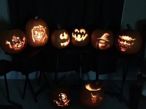 carved pumpkins