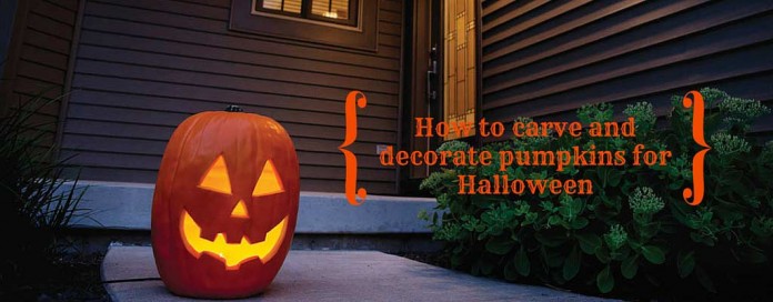 carved pumpkin on porch carved pumpkin on porch