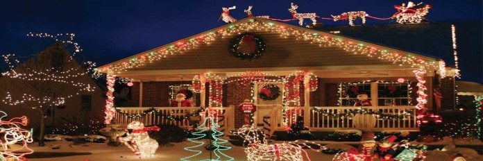House decorated for Christmas House decorated for Christmas