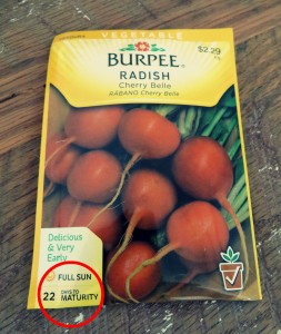 Seed packet maturity