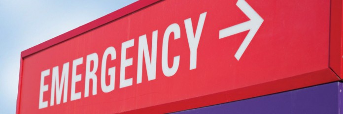 emergency sign emergency sign