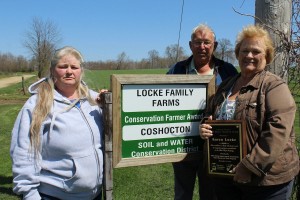 The Locke family. Lisa Johnson (left), Leon and Karen Locke.