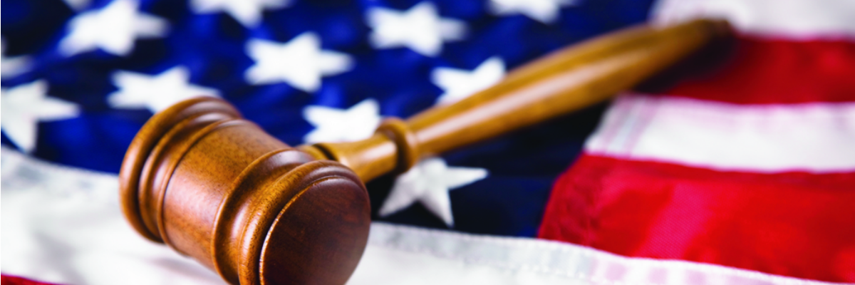 flag and gavel