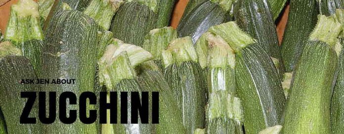 Ask Jen about zucchini Ask Jen about zucchini