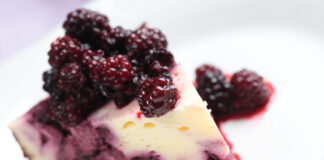 Blackberry Swirl Cheesecake