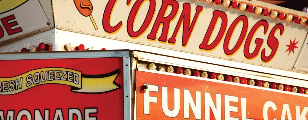 food stand at the fair