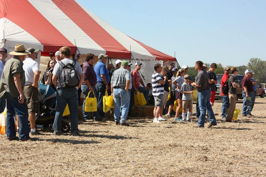 Farm Science Review drone demo crowd
