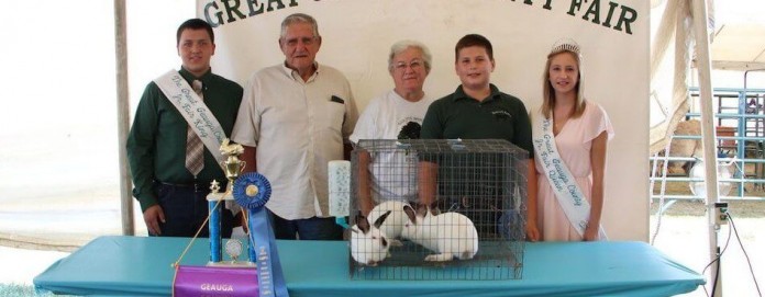 Geauga Banner Grand champion rabbit meat pen