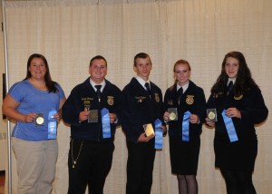 West Holmes FFA dairy judging team