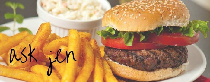burger and fries burger and fries