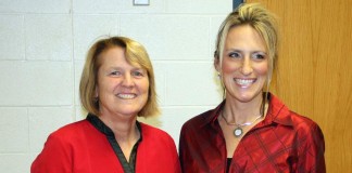 Marge Forbush with Kelly Riley of Wayne SWCD Education Specialist