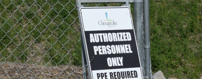 chesapeake well site sign chesapeake well site sign
