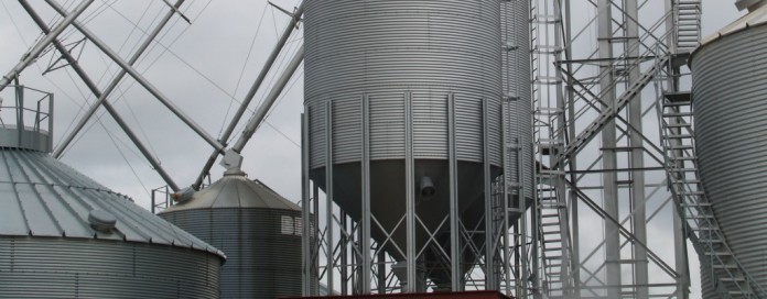 grain bins.cropped grain bins