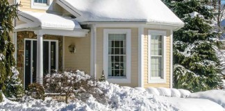 house in winter