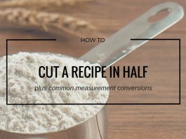 measuring cup of flour