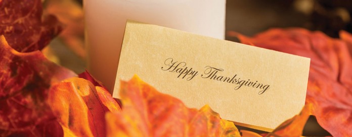 Happy Thanksgiving card and fall leaves Happy Thanksgiving card and fall leaves