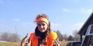 Kylie McLean with nine-point buck