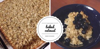 baked oatmeal collage