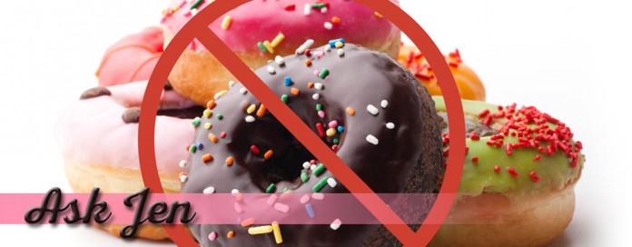 donuts donuts with Ask Jen text