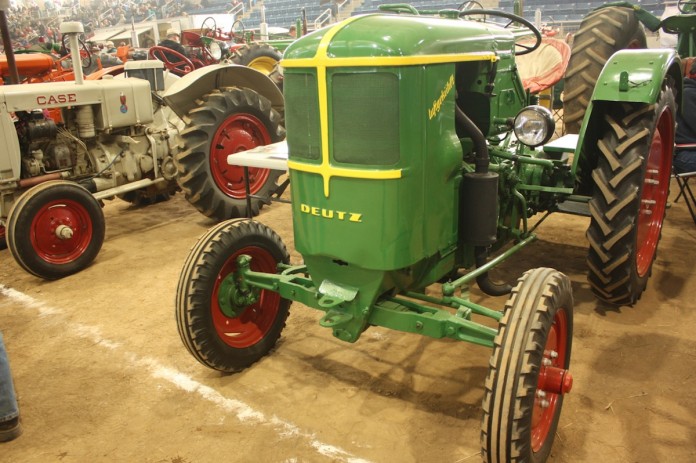 Deutz diesel tractor at Pa. Farm Show 2016 Deutz antique tractor