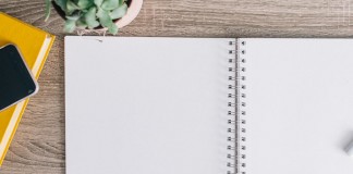notebook and pen