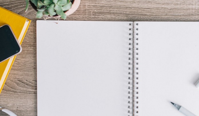 notebook and pen