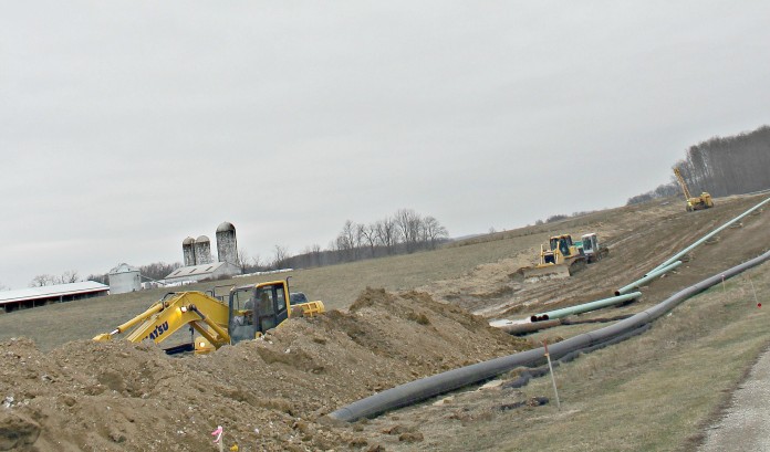 Carroll pipelines:1.16 Carroll County pipelines under construction.