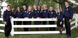 2015-2016 Ohio State FFA Officer team