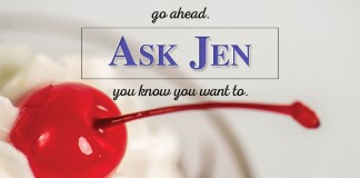 Ask Jen text with cherry