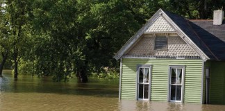 house in flood